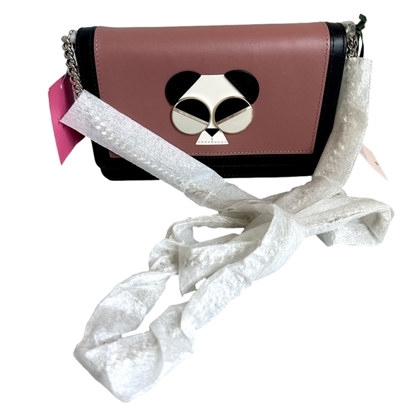 Kate Spade Gentle Panda Chain Crossbody Wallet Clutch NWT - Picture 9 of 9